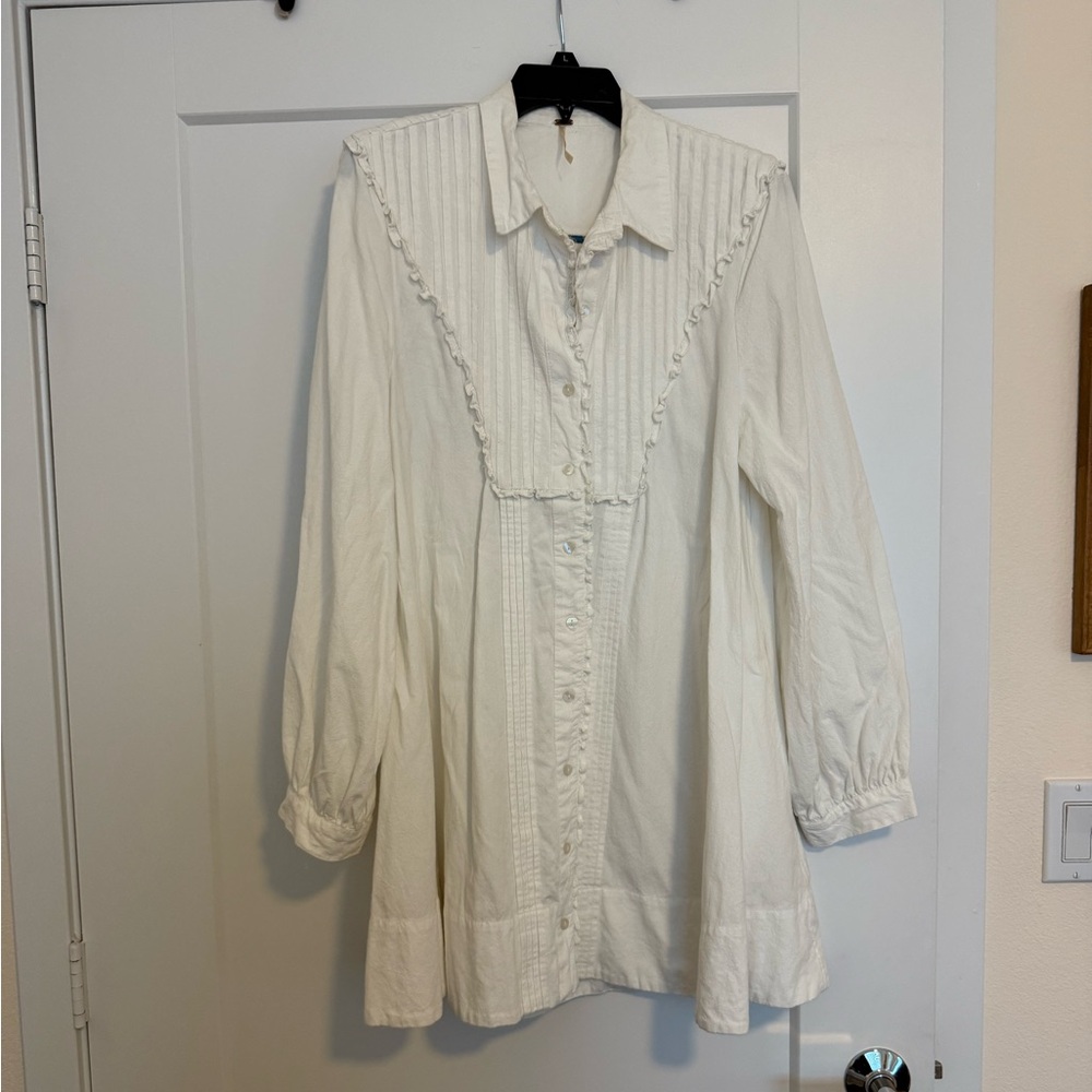 Free People button up tunic dress